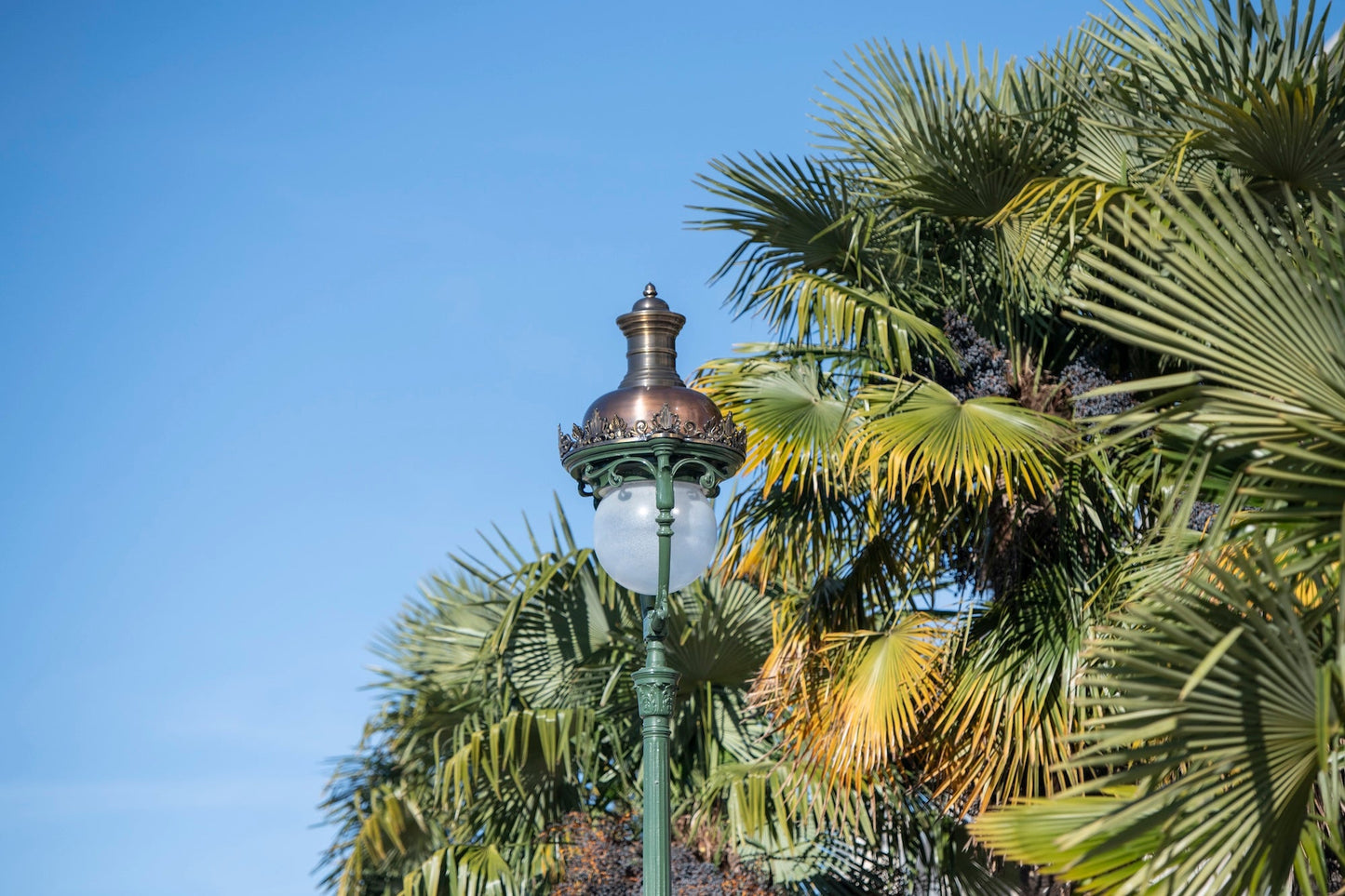 Lampadaire historique du parc Beaumont à Pau - Photo à télécharger