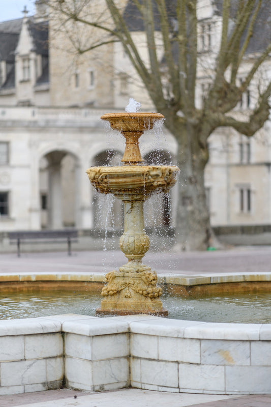 Fontaine du quartier du Château de Pau, place de la déportation, verticale - photo à télécharger