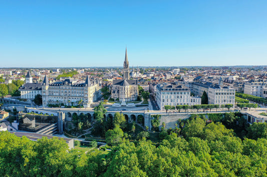 Aerial view of the Boulevard des Pyrénées, Pau, Downloadable file